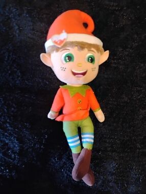 Kinder Elf Plush Toy in Red and Green - Kids Soft Doll